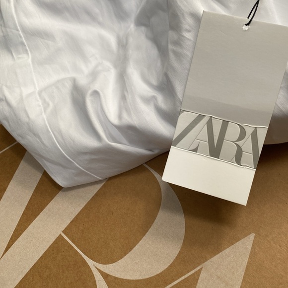 π 2024 ZARA MIXED BALLOON MIDI DRESS - Picture 5 of 6